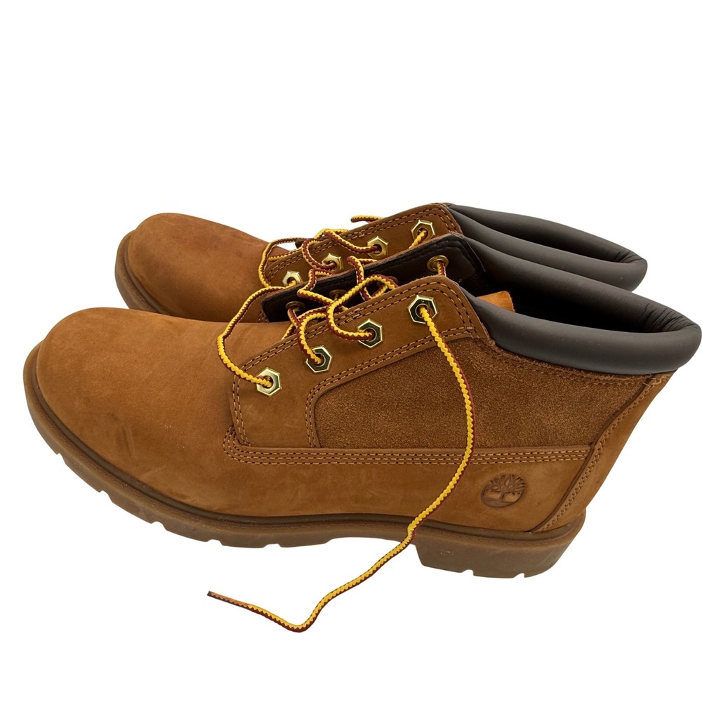 Timberland Nellie Chukka Double Waterproof Boots Wheat Nubuck Suede Womens 10